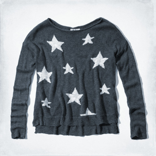 Star Print Americana Sweater